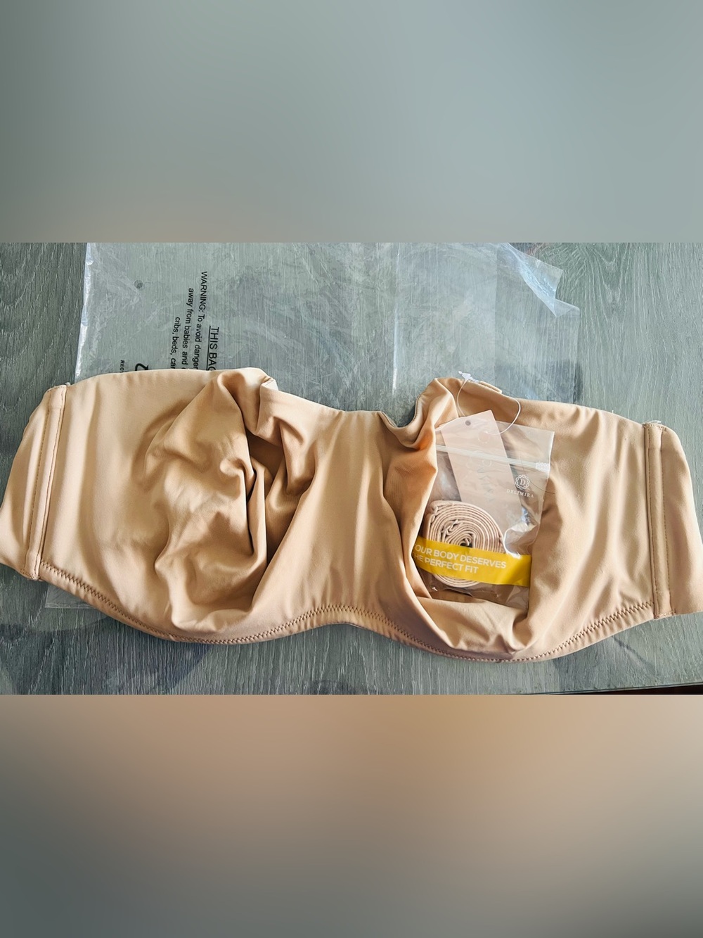 Strapless Nude Bandeau Bra - Neutral Tan